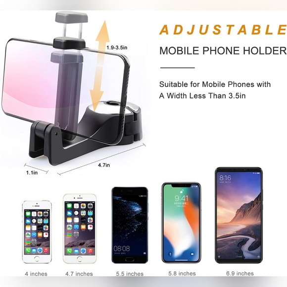 2-Pack Phone & Bags Headrest Holder / Hanger - CS-G02 - Picture 3 of 9